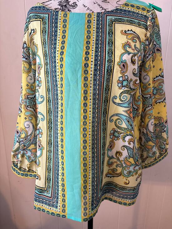 Sunny Leigh Tops - Sunny Leigh Paisley Top Sz Large